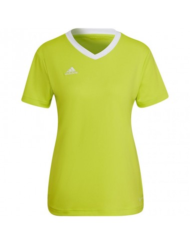 Adidas Entrada 22 Î“Ï…Î½Î±Î¹ÎºÎµÎ¯Î¿ Î‘Î¸Î»Î·Ï„Î¹ÎºÏŒ T-shirt Fast Drying Î¼Îµ V Î›Î±Î¹Î¼ÏŒÎºÎ¿ÏˆÎ· ÎšÎ¯Ï„ÏÎ¹Î½Î¿ HC5080